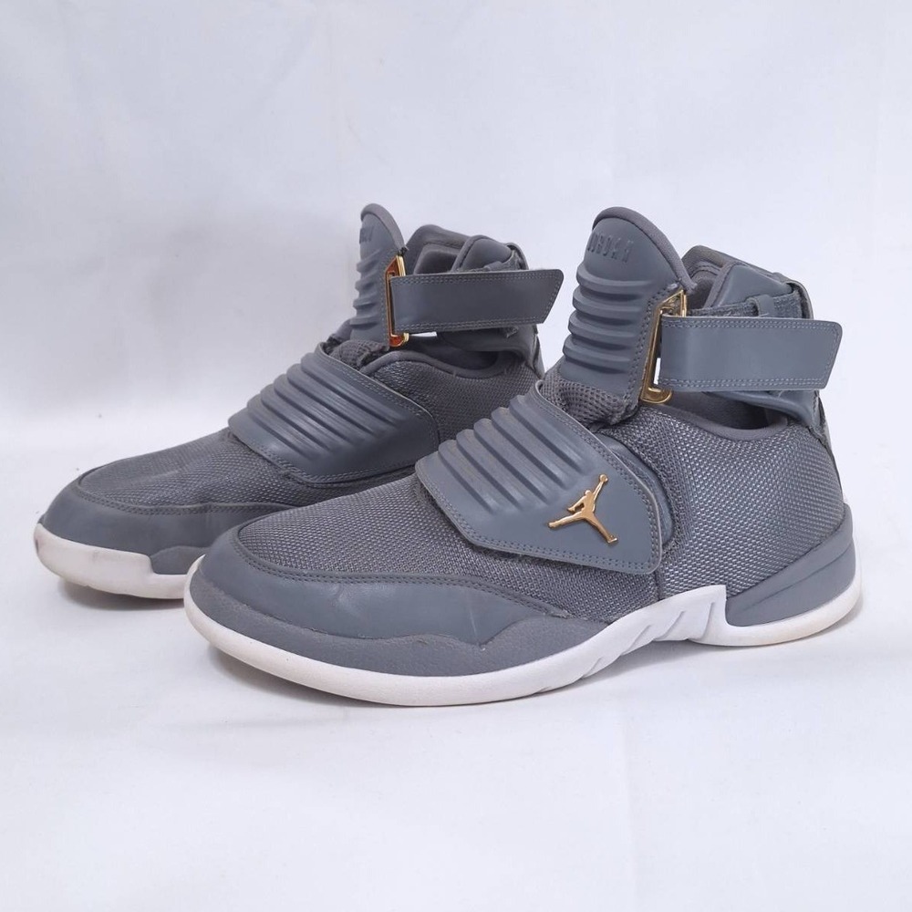 Air Jordan Generation 23 Grey Men‎ 11 Adjustable Strap Gold Jumpman AA1294‑004